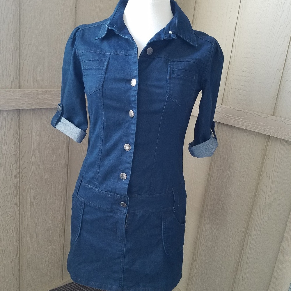 Max Rave Denim Mini Dress - Picture 5 of 5